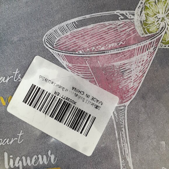 Cosmopolitan Recipe Tin Sign 8x12 Metal Wall Art Cosmo Kitchen Cocktail Poster - Picture 4 of 7